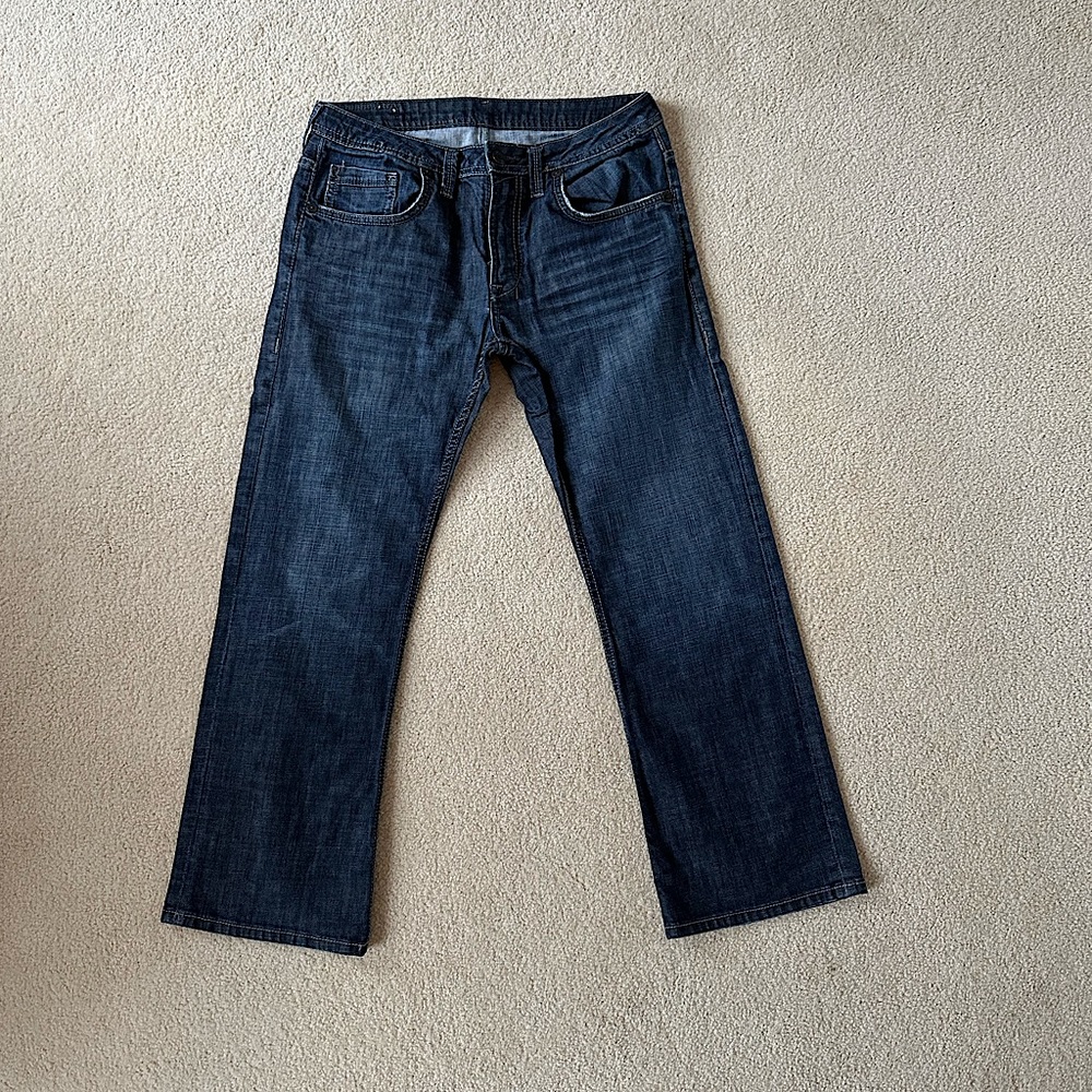 New Buffalo David men’s straight leg blue jeans 34 x30- only worn once